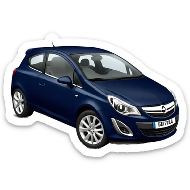 Car Vauxhall corsa dark blue  2011 sticker