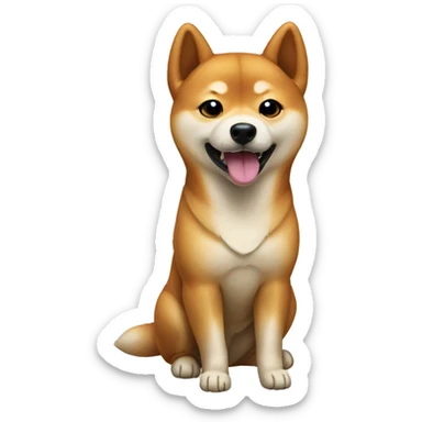 Shiba dog sticker
