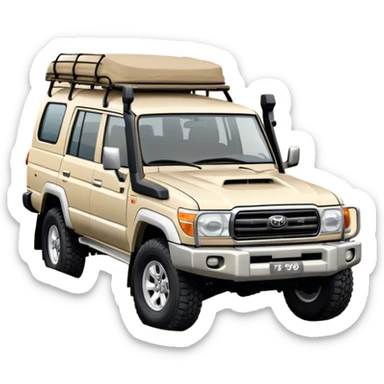 landcruiser 79 series - Toyota (Model Year: 2008) (Iconic colour: sand) sticker