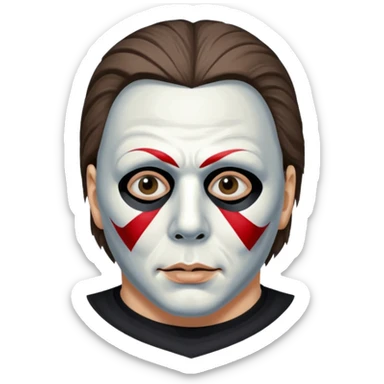 Michael Myers but with the Kiss make up on the mask sticker