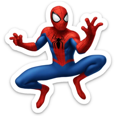 spiderman sonrojado  sticker