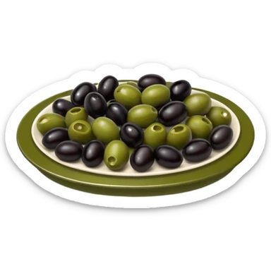 olive platter  sticker