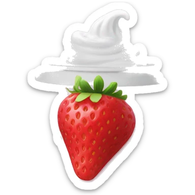 a tub of strawberry yogurt sticker