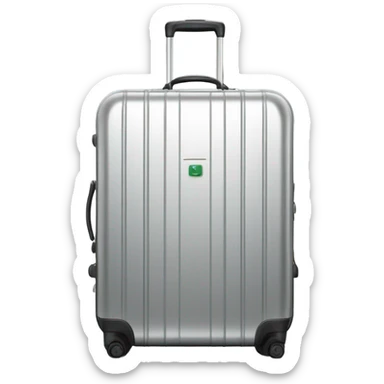 Metallic luxury luggage case sticker