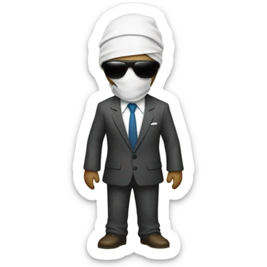 invisible man sticker