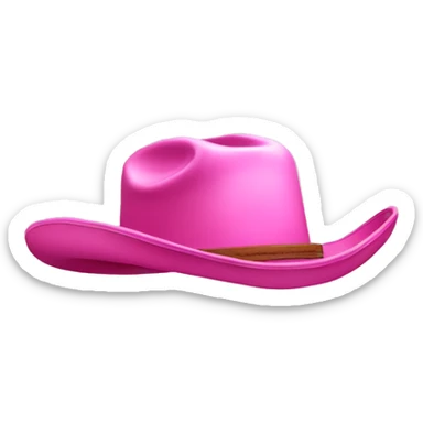 pink cowboy hat sticker