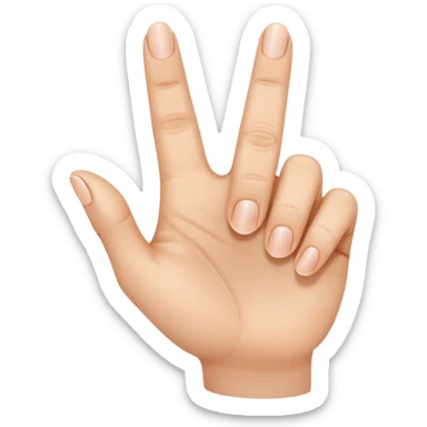 a hand with finger pointing at the camera sticker