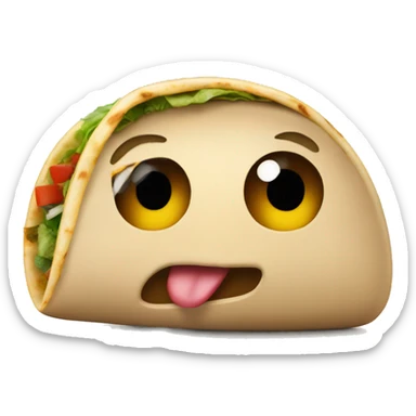 burrito that above it says "Neato!" sticker
