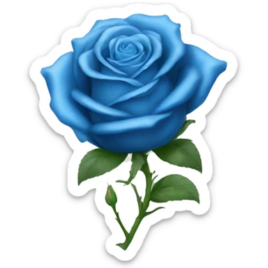 Blue roses sticker
