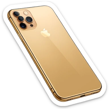 Gold iPhone 16 Pro Max backview sticker