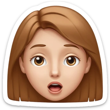 Person with sparkling eyes and open mouth staring in amazement  sticker