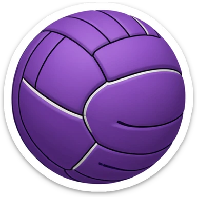 Purple Volleyball sticker