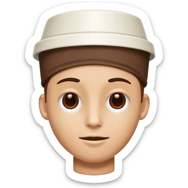 Persona con cabeza de taza de café sticker