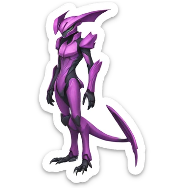 genji-genesect-raptor-scalie-sona-Fakémon-hybrid full body sticker