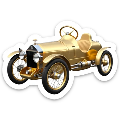  1931 Rolls Royce lowered powerful C-3PO racing cyclekart with advanced rugged independent suspension, power steering and disc brakes  sticker