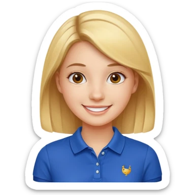 A preppy girl sticker