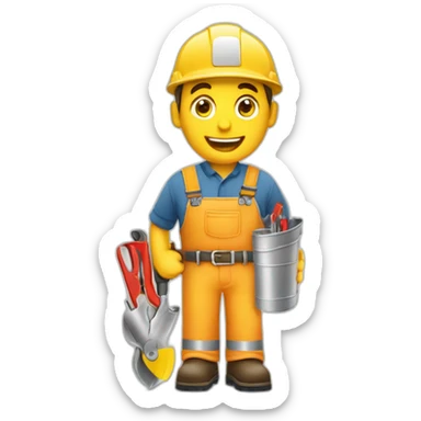 handyman clipboard data chart graph sticker