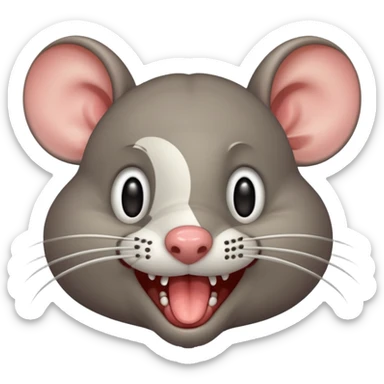 Rat drooling meme sticker sticker