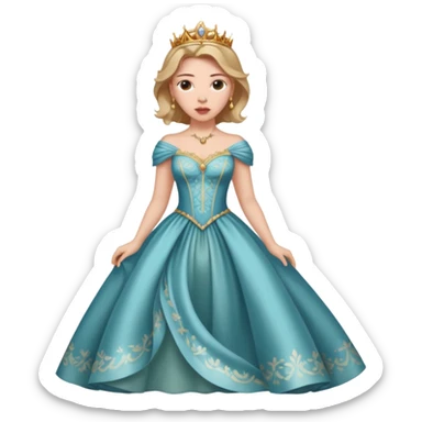 Scarlett Johansson in a princess dres sticker