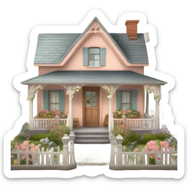 Coquette cottage  sticker
