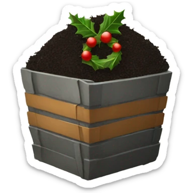 Christmas compost sticker