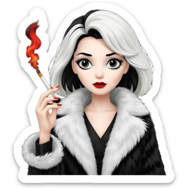 Cruella de vil whole body sticker