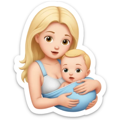 breastfeeding baby sticker