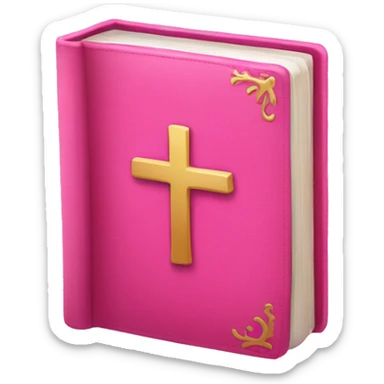 pink bible sticker