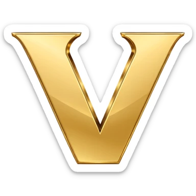 generate an emoji for the letter v sticker