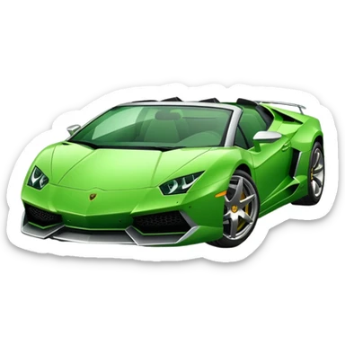 green lamborghini scion sticker