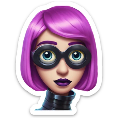 Synthwave minion in Disney princess style, oil paint, black eyes, intricate lips, masterpiece portrait, beautiful, desirable, logical, windows 95 sticker
