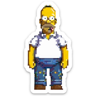 Homer Simpson sticker