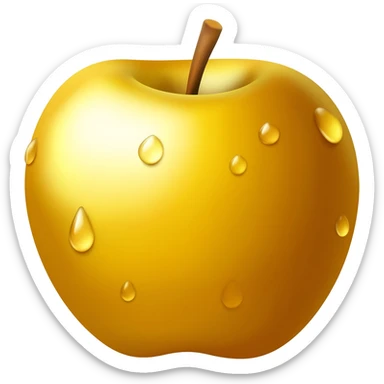 Golden apple sticker