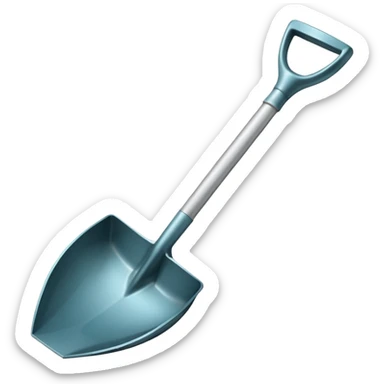 An icon featuring a simple shovel and an ancient artifact, like a broken vase, with clean lines and minimal detail. The design evokes the essence of archaeology, focusing on discovery and history. Transparent background highlights the elegance and simplicity of the science. sticker