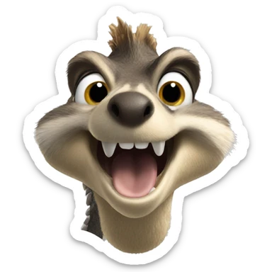 Head scrat sticker
