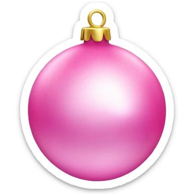 Pink bauble  sticker