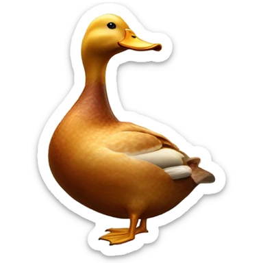 Smoking duck sticker