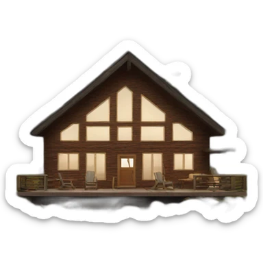 modern cabin sticker
