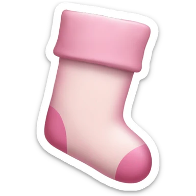  light pink Christmas stocking sticker