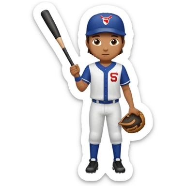 JUGADOR DE BASEBALL CUERPO COMPLETO sticker