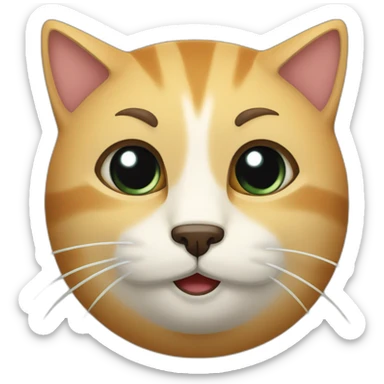 Gato llorando lágrimas  sticker