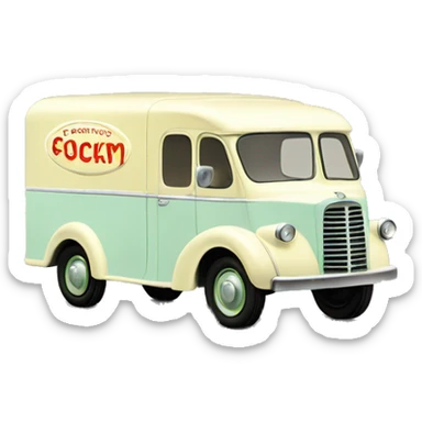 Matchbox ice cream van 1954 sticker