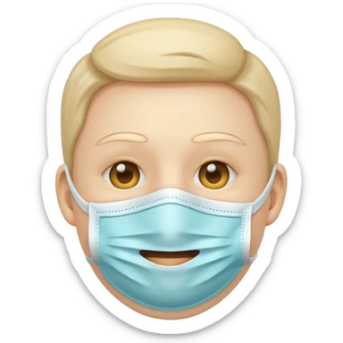 medical mask face emoji sticker