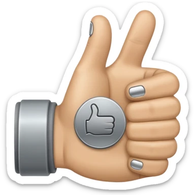 thumbs up but grey no thts bad i want like the android one but color is grey sticker