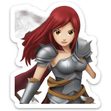 Erza scarlet sticker