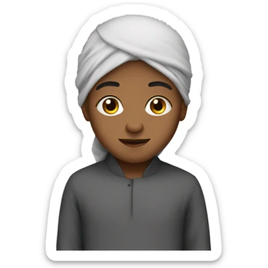 Muslim boy   sticker