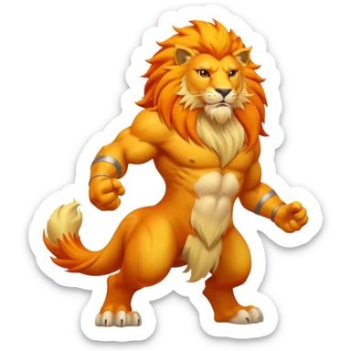 Pyroar, full body sticker