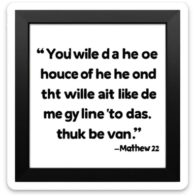 Matthew 12:32 KJV — Whosoever speaketh a word against the Son of man, it shall be forgiven him: but whosoever speaketh against the Holy Ghost, it shall not be forgiven him, neither in this world, neither in the world to come. sticker