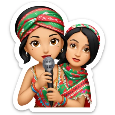 Colorful Singer sticker