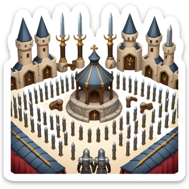 weapon market where we buy sword ,armor, potion  sticker